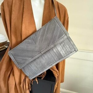 Never‎ used Vintage Genuine Eel Skin Handbag – Made in Korea – 80s 90s